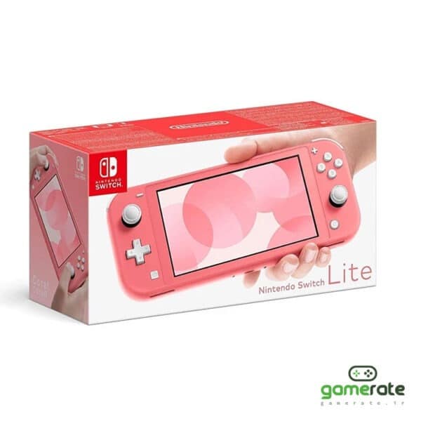 کنسول بازی Nintendo Switch Lite رنگ صورتی مرجانی