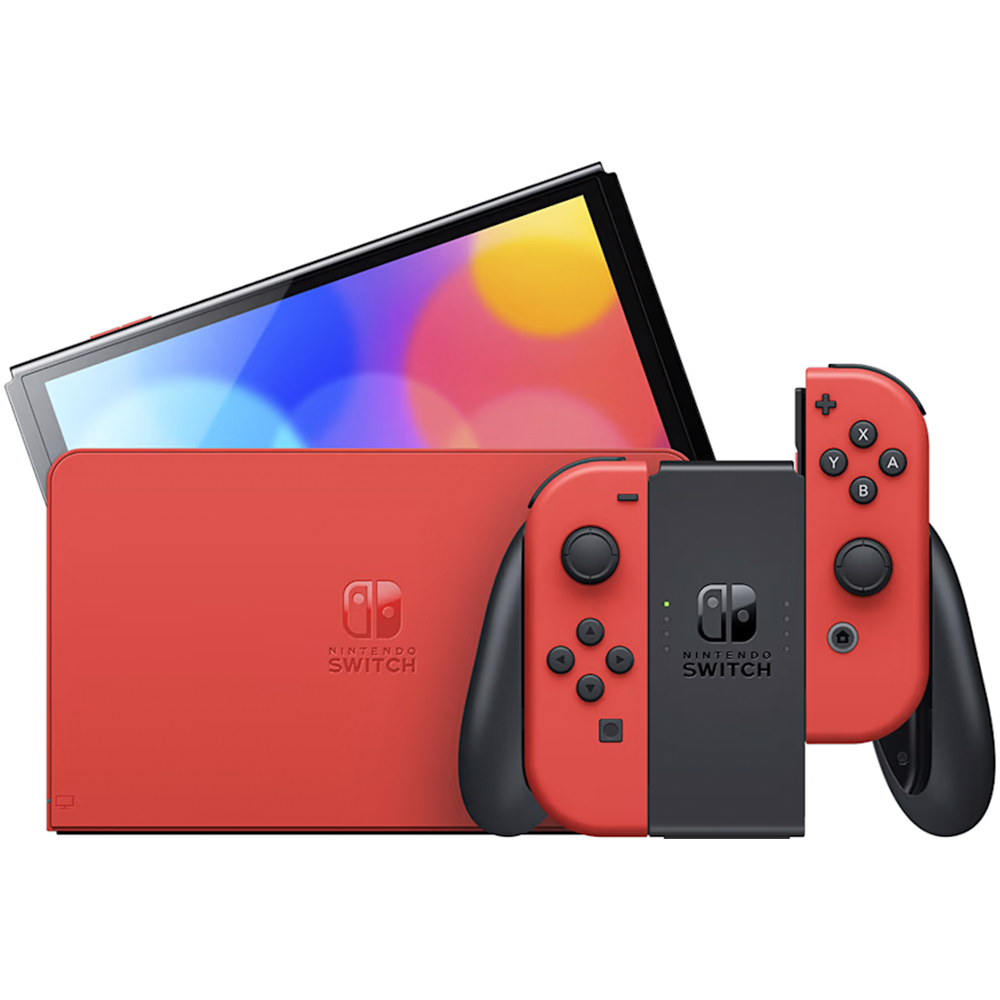 Nintendo switch oled mario red